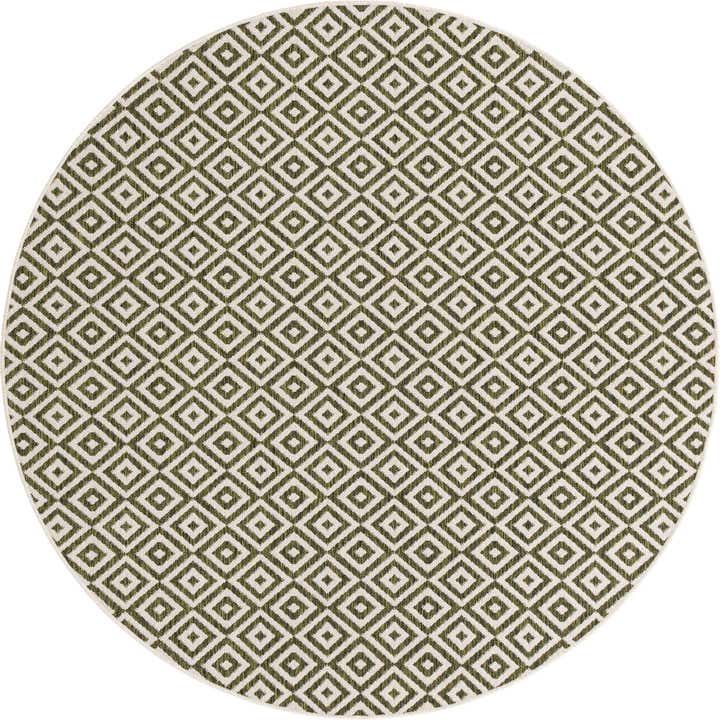 6' 7 x 6' 7 Easy-Clean Jill Zarin Costa Rica Indoor / Outdoor Round Rug