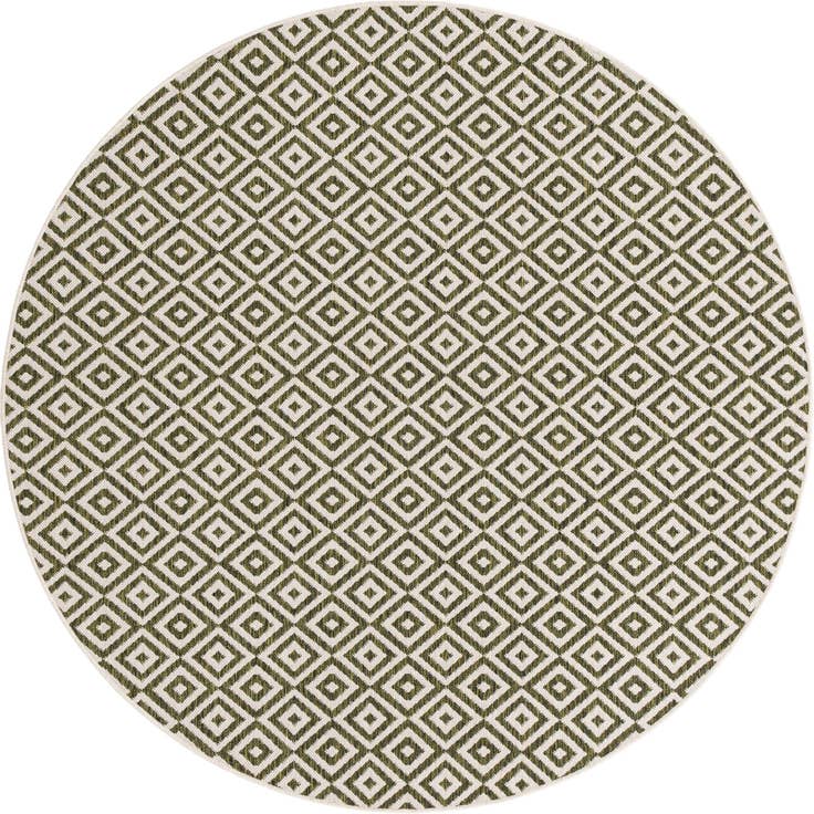Detail image of 6' 7 x 6' 7 Easy-Clean Jill Zarin Costa Rica Indoor / Outdoor Round Rug