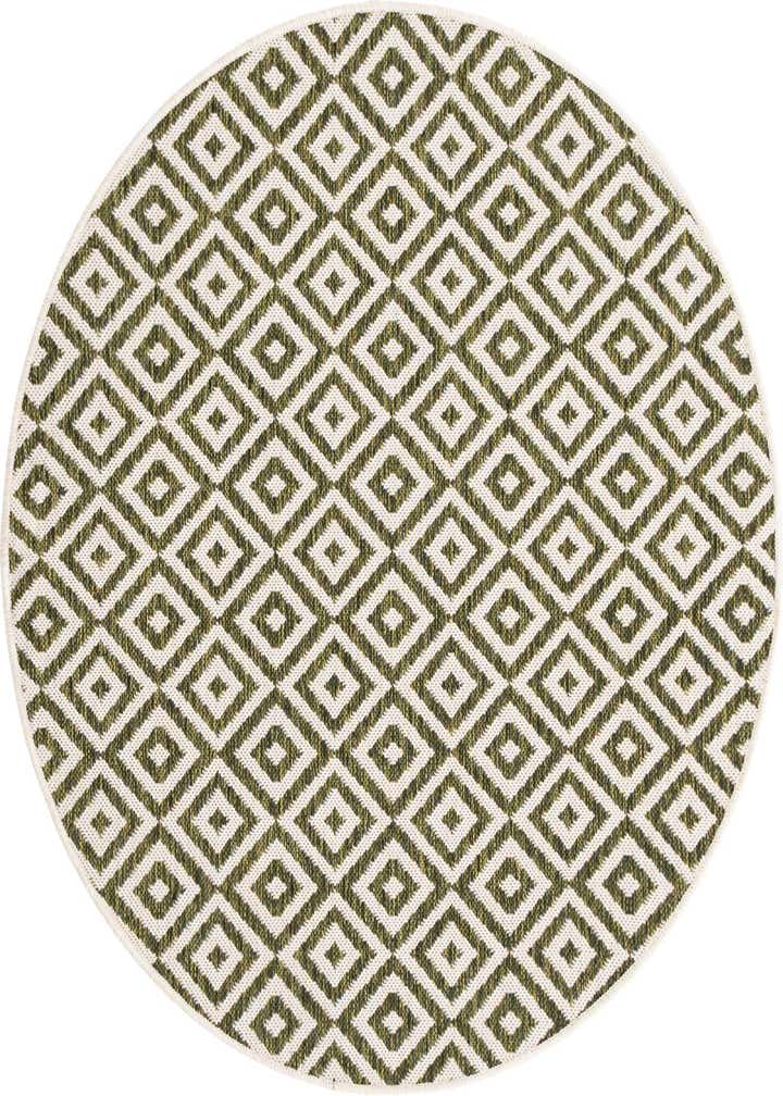 4' x 4' Easy-Clean Jill Zarin Costa Rica Indoor / Outdoor Round Rug