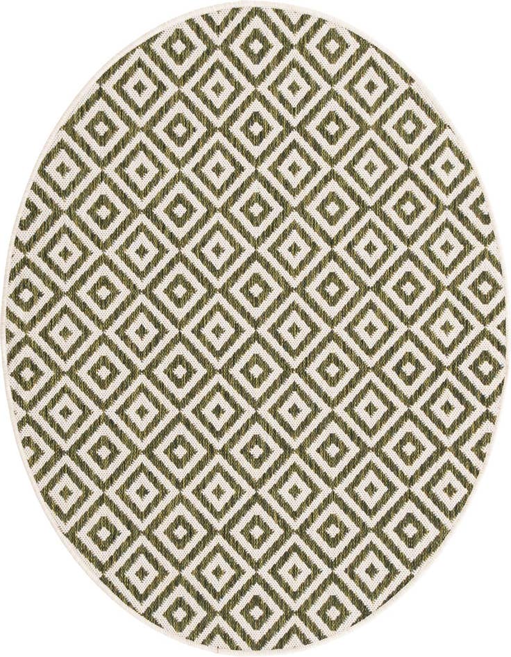 Detail image of 4' x 4' Easy-Clean Jill Zarin Costa Rica Indoor / Outdoor Round Rug