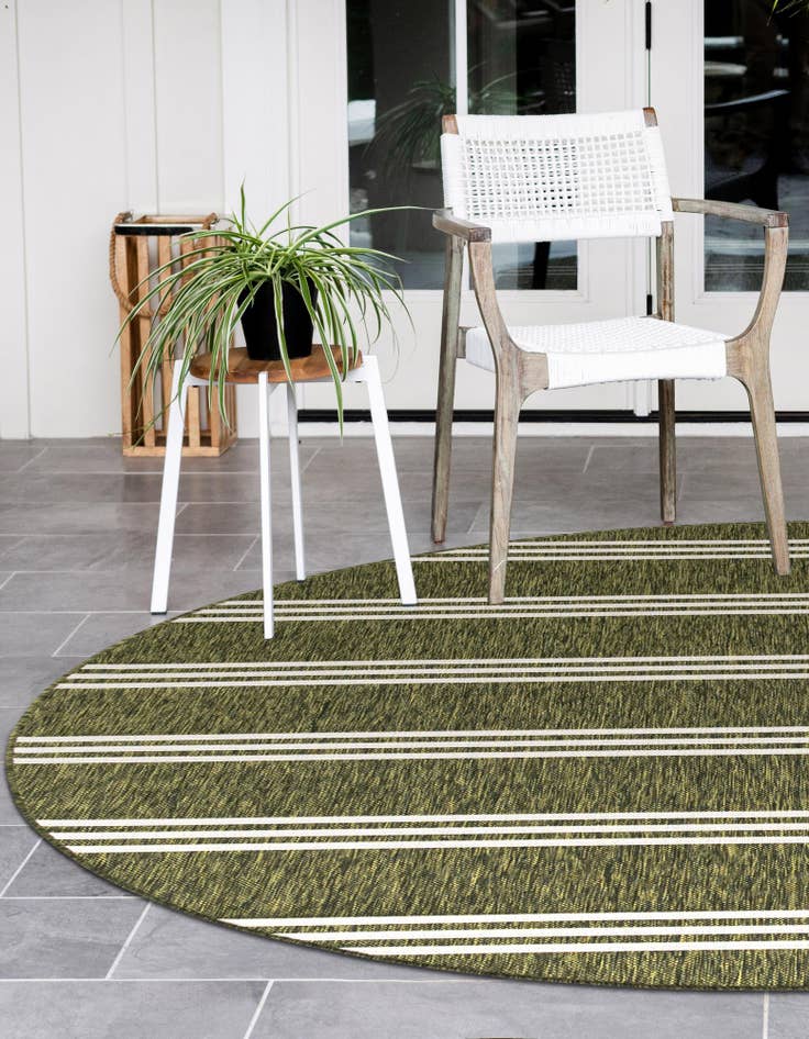 Detail image of 10' 8 x 10' 8 Easy-Clean Jill Zarin Anguilla Indoor / Outdoor Round Rug