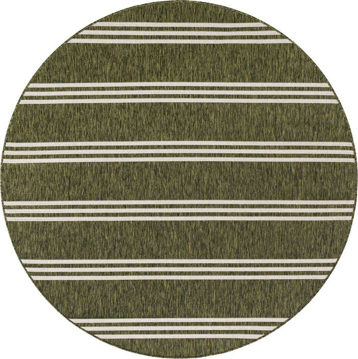 6' 7 x 6' 7 Easy-Clean Jill Zarin Anguilla Indoor / Outdoor Round Rug