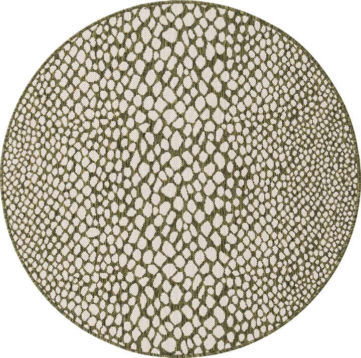 4' x 4' Easy-Clean Jill Zarin Cape Town Indoor / Outdoor Round Rug