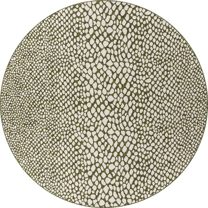 10' 8 x 10' 8 Easy-Clean Jill Zarin Cape Town Indoor / Outdoor Round Rug