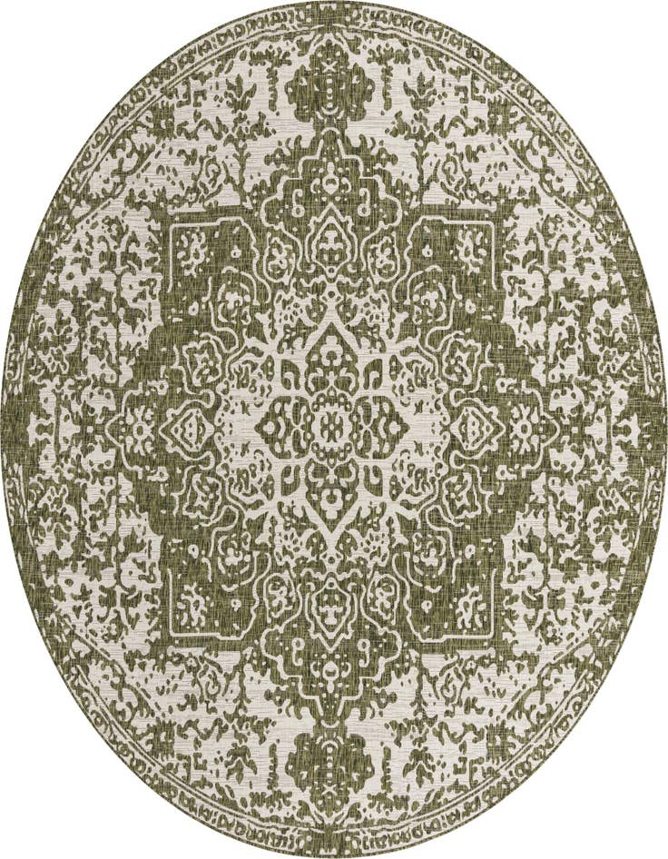 Detail image of 10' 8 x 10' 8 Easy-Clean Jill Zarin Dubai Indoor / Outdoor Round Rug