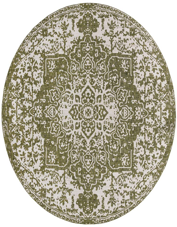 Detail image of 13' x 13' Easy-Clean Jill Zarin Dubai Indoor / Outdoor Round Rug