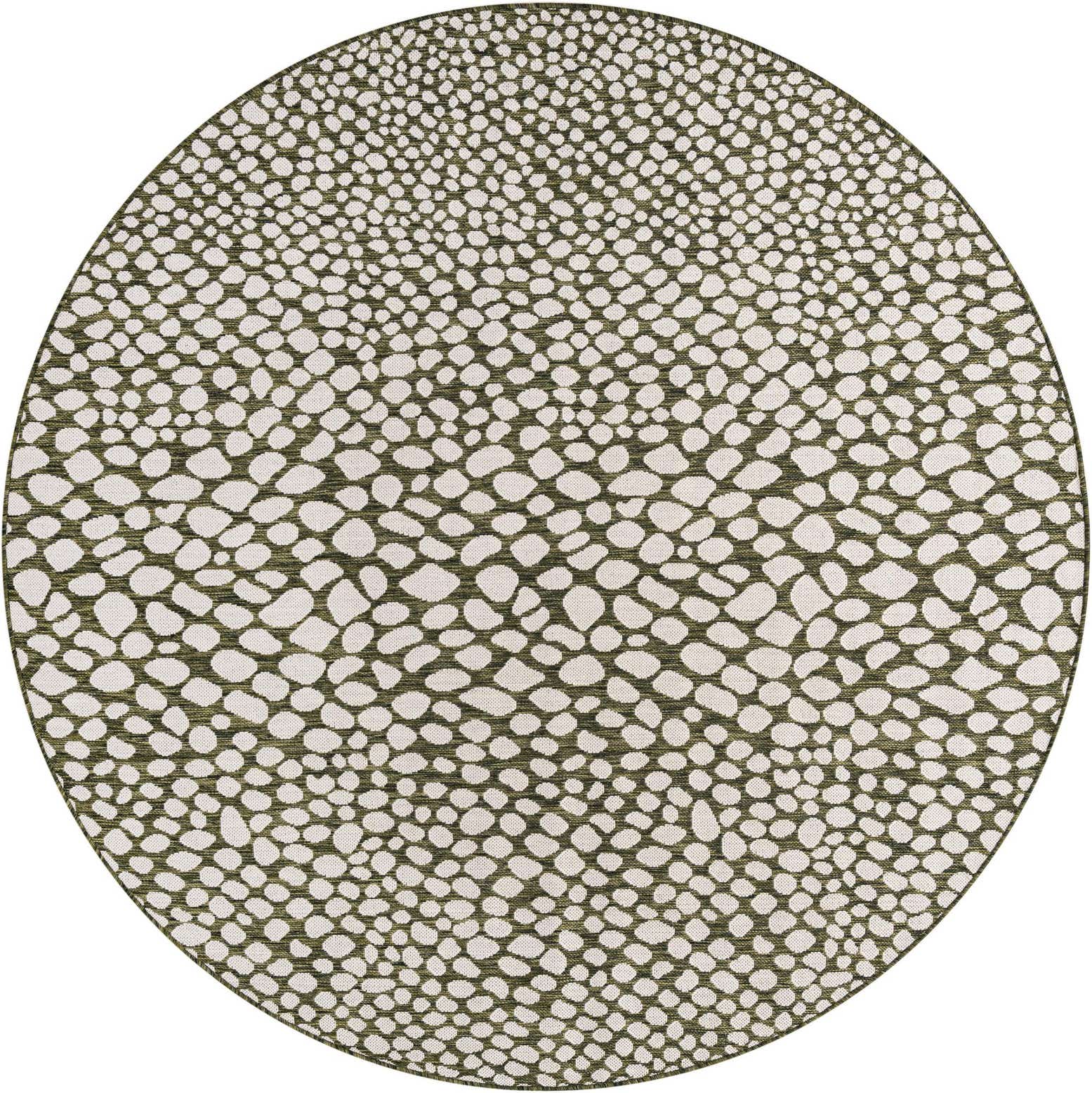 7' x 7' Easy-Clean Jill Zarin Indoor / Outdoor Round Rug