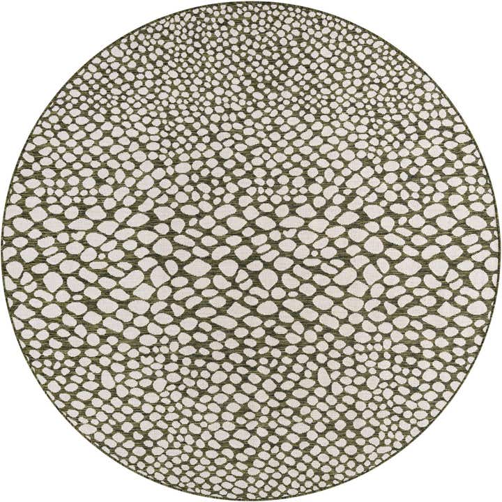7' x 7' Easy-Clean Jill Zarin Indoor / Outdoor Round Rug