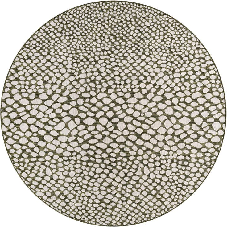 Detail image of 7' x 7' Easy-Clean Jill Zarin Indoor / Outdoor Round Rug