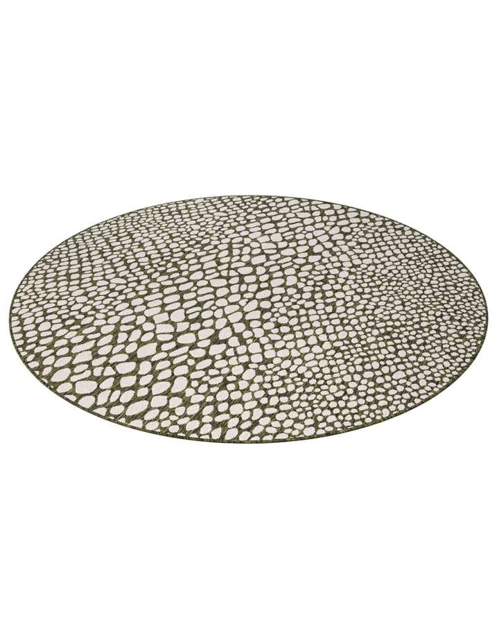 7' x 7' Easy-Clean Jill Zarin Indoor / Outdoor Round Rug