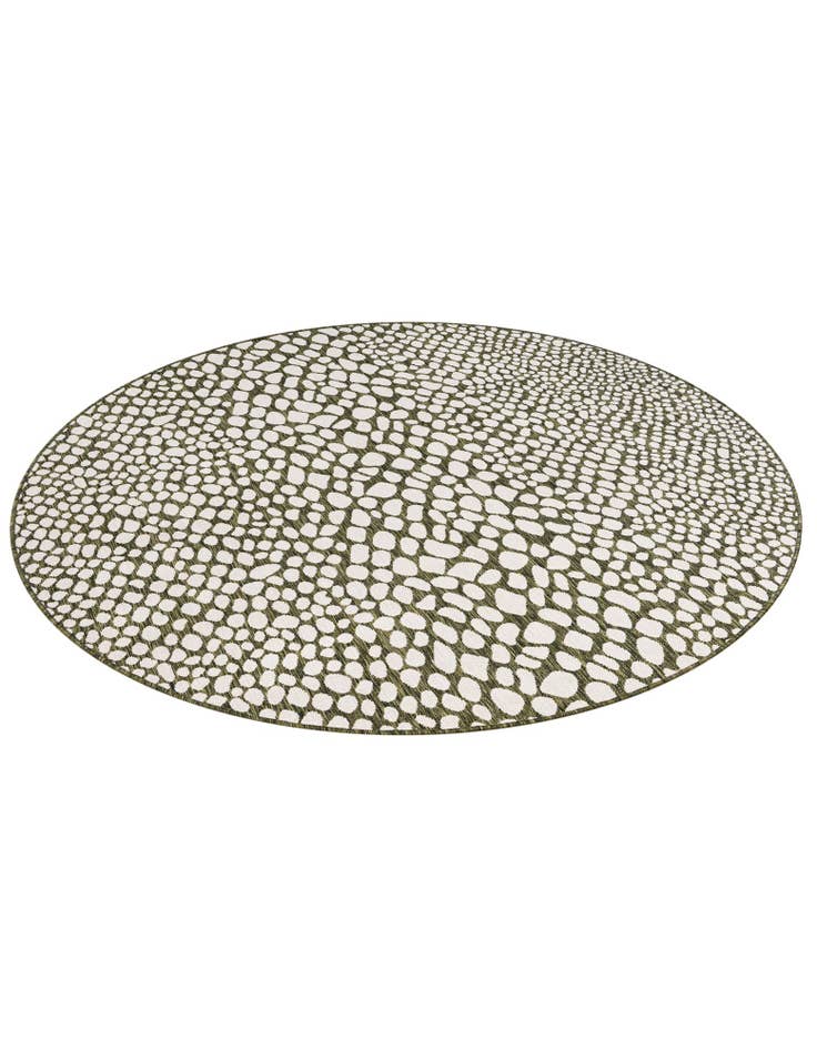 Detail image of 7' x 7'  Washable Jill Zarin Indoor / Outdoor Round Rug