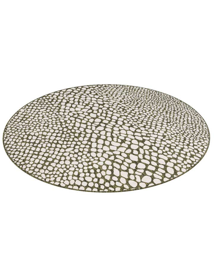 7' x 7' Easy-Clean Jill Zarin Indoor / Outdoor Round Rug