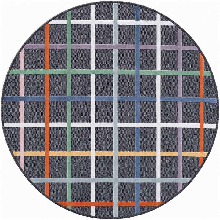 215cm x 215cm Easy-Clean Jill Zarin Indoor / Outdoor Round Rug