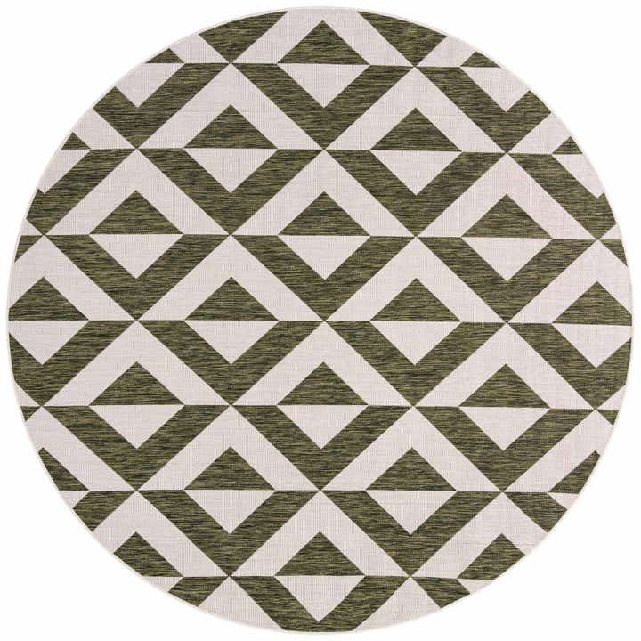 7' x 7' Easy-Clean Jill Zarin Indoor / Outdoor Round Rug