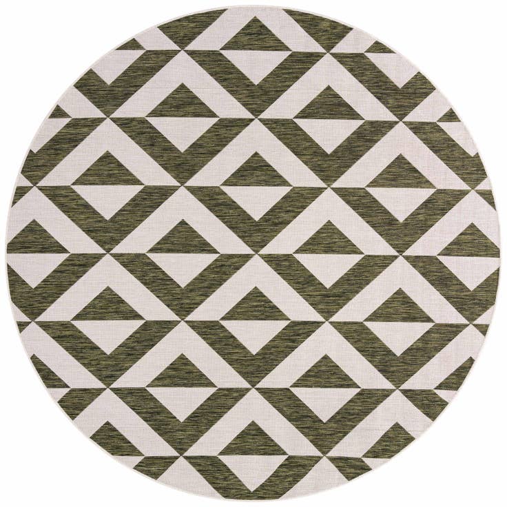 Detail image of 7' x 7' Easy-Clean Jill Zarin Indoor / Outdoor Round Rug