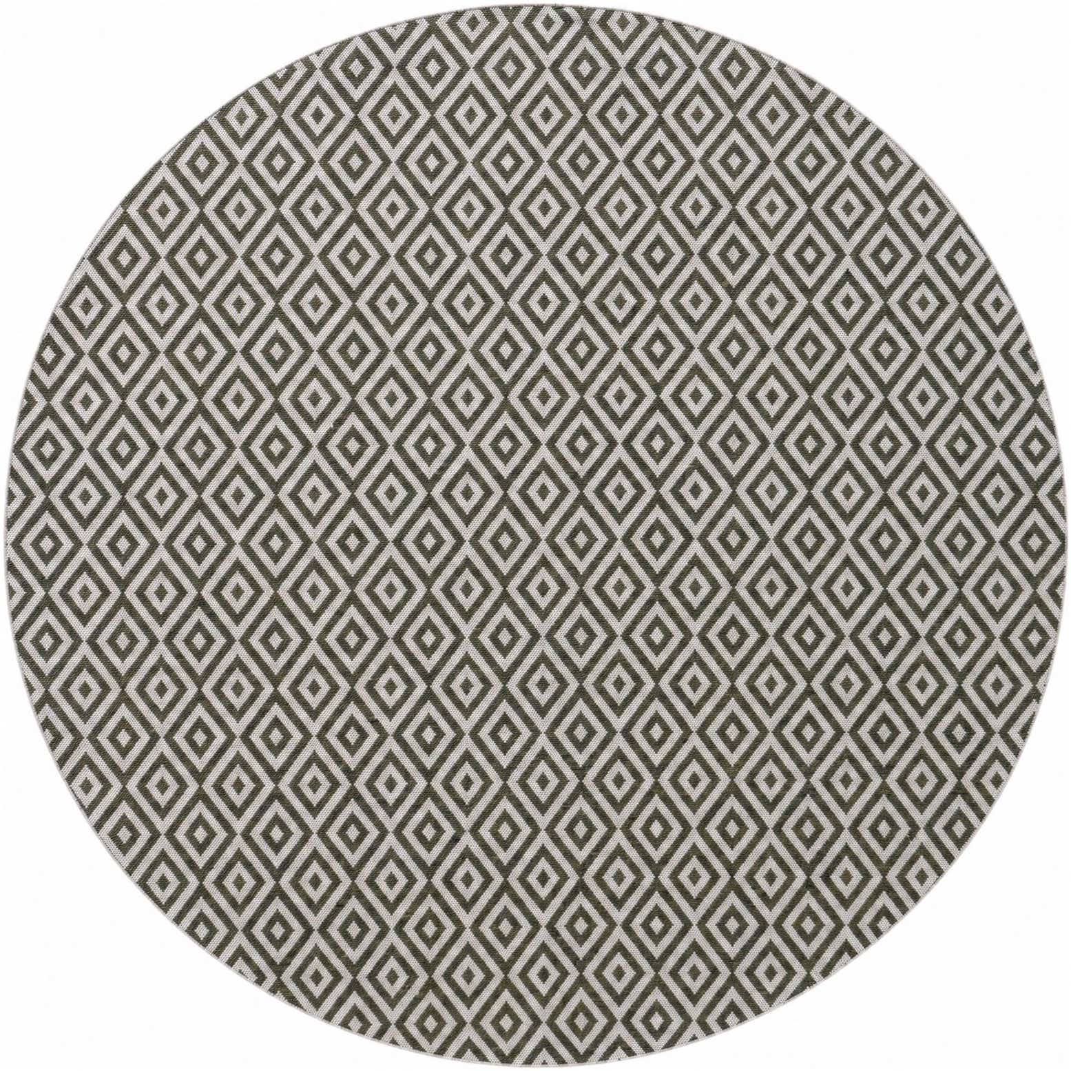 7' x 7' Easy-Clean Jill Zarin Indoor / Outdoor Round Rug
