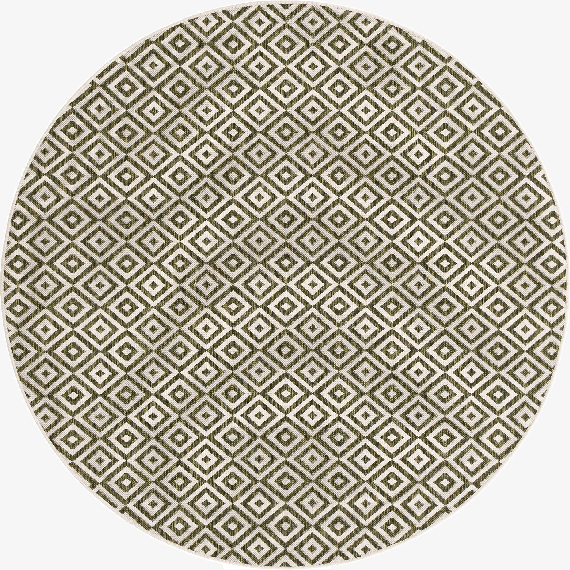 6' 7 x 6' 7  Washable Jill Zarin Costa Rica Indoor / Outdoor Round Rug