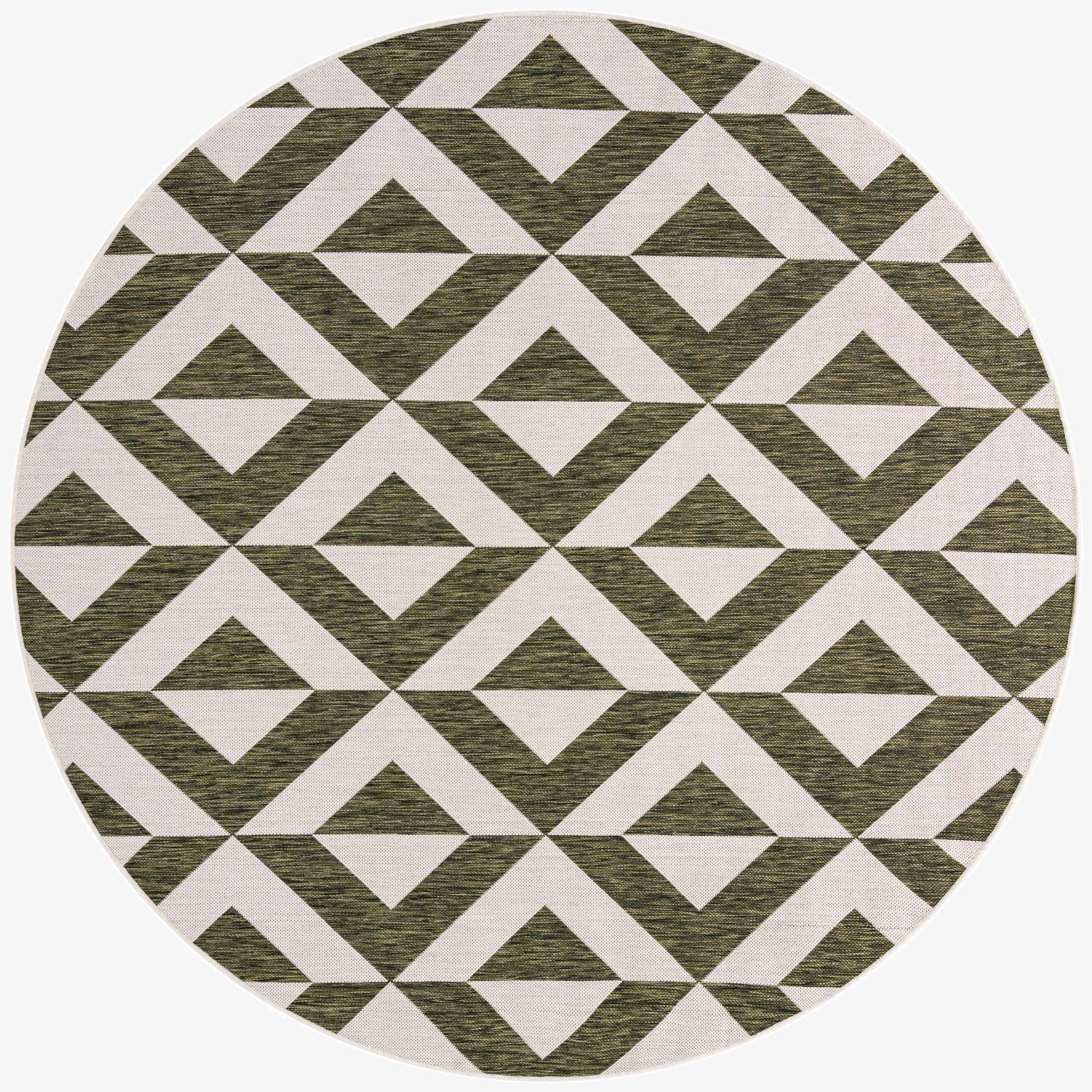 7' x 7'  Washable Jill Zarin Indoor / Outdoor Round Rug