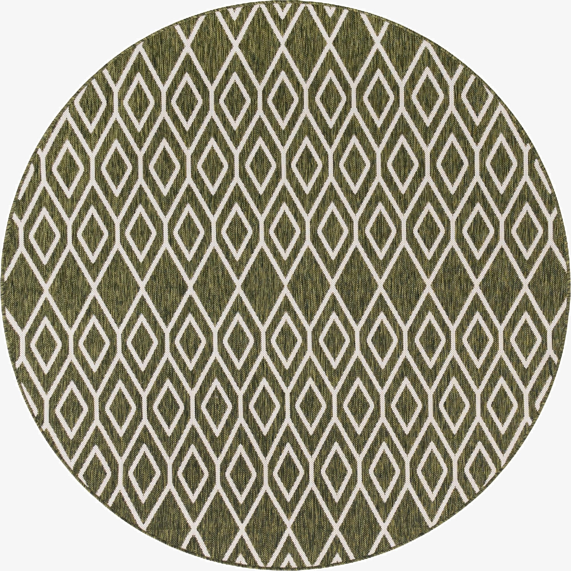 6' 7 x 6' 7  Washable Jill Zarin Turks and Caicos Indoor / Outdoor Round Rug