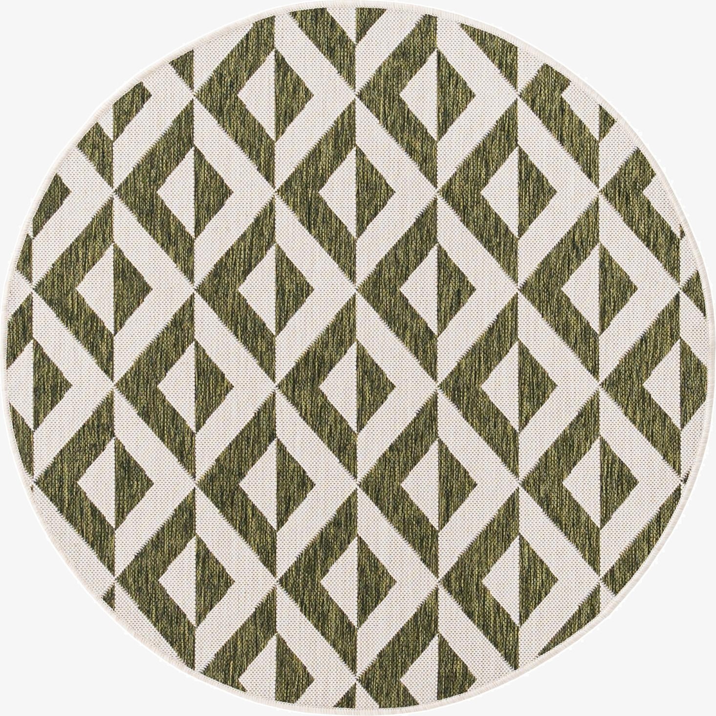 4' x 4'  Washable Jill Zarin Napa Indoor / Outdoor Round Rug