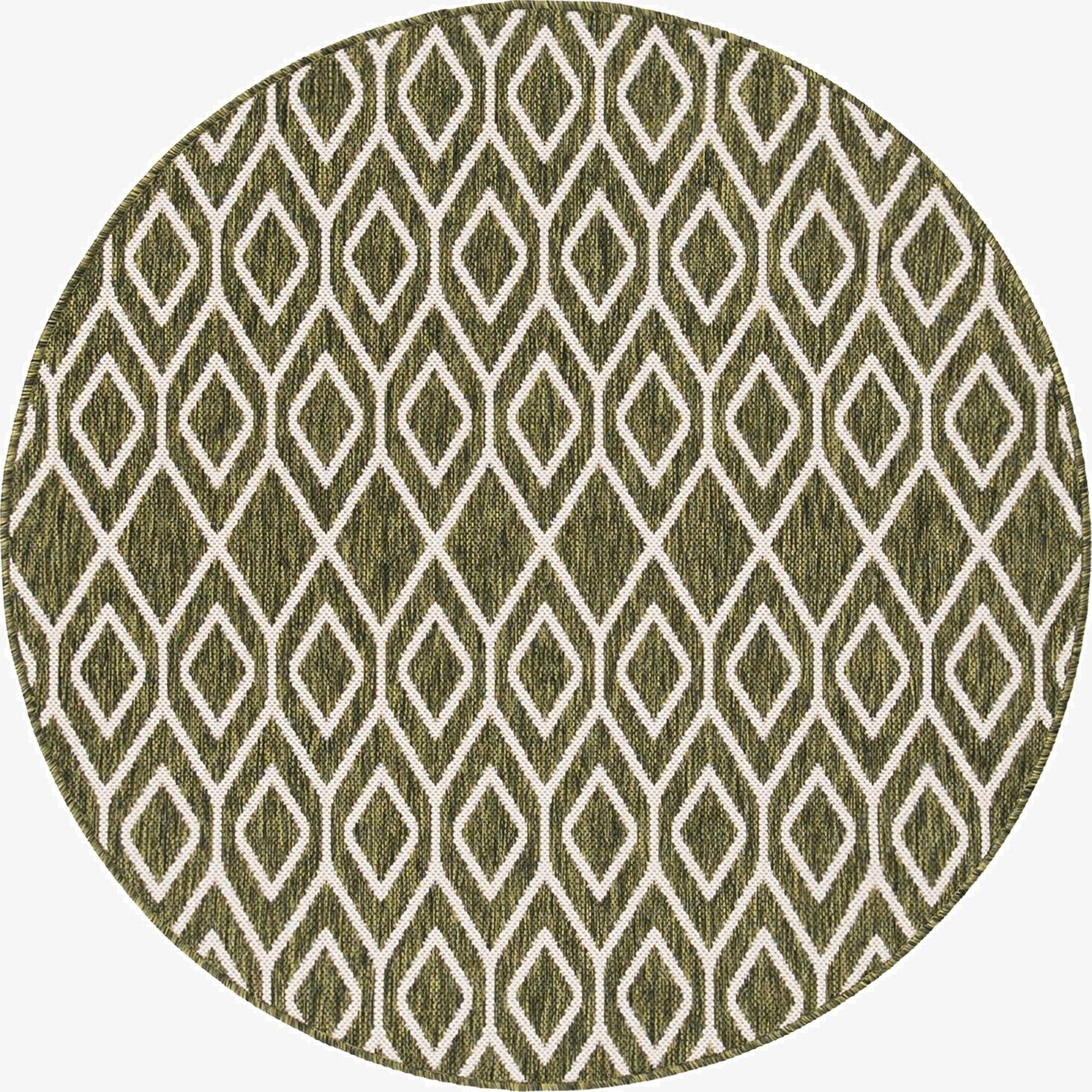 4' x 4'  Washable Jill Zarin Turks and Caicos Indoor / Outdoor Round Rug