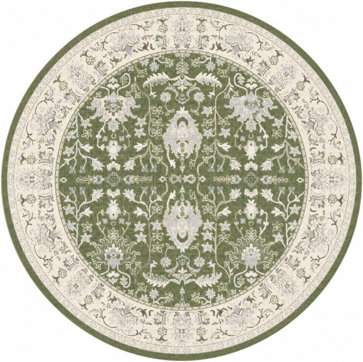 Vue détaillée : 240cm x 240cm Kamala Washable Tapis Rond