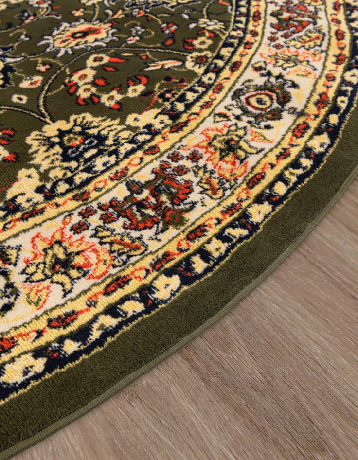 Detail image of 10' x 10' Kashan Design Round Rug