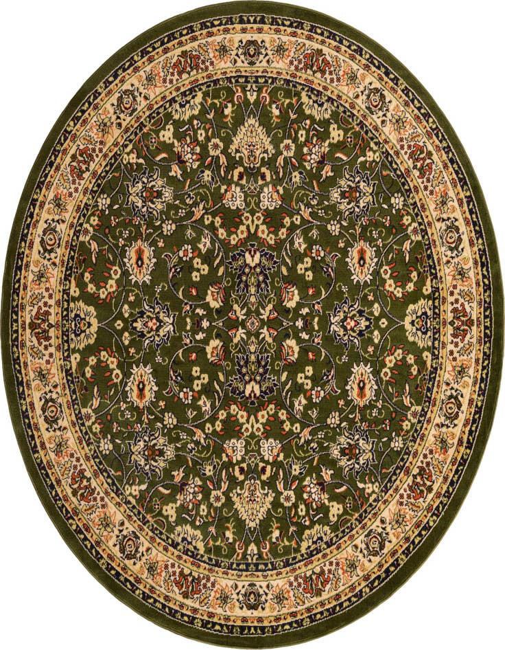 Detail image of 7' 10 x 7' 10 Kashan Design Round Rug
