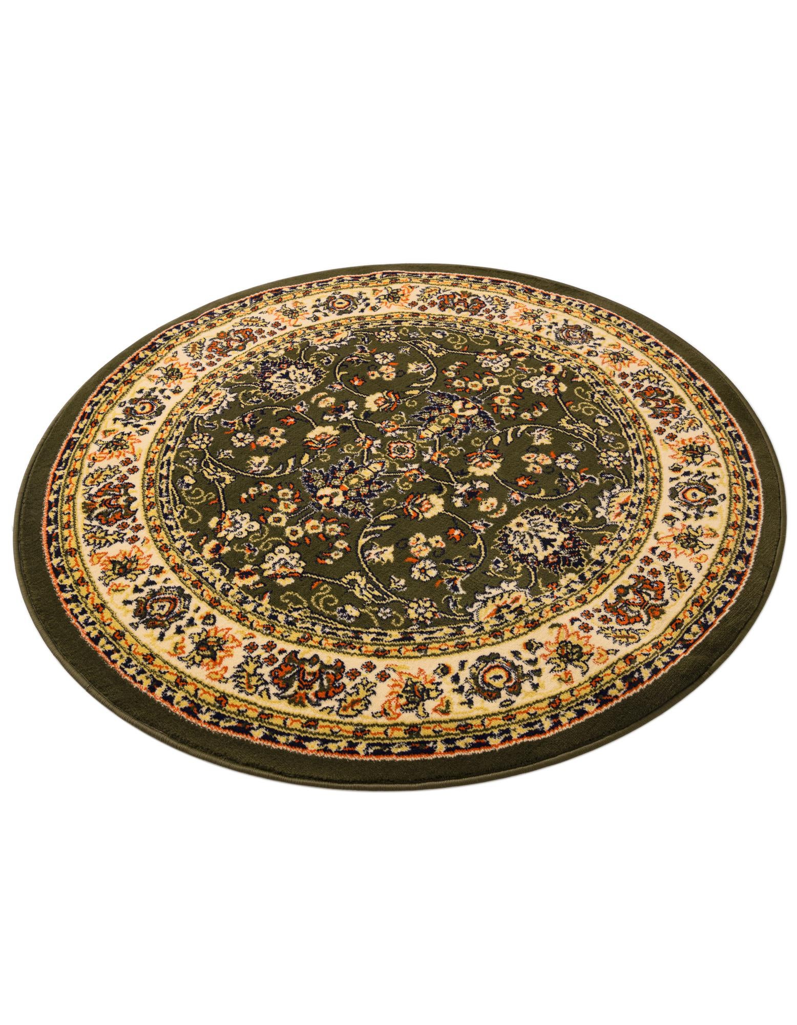 5' 3 x 5' 3 Kashan Design Round Rug