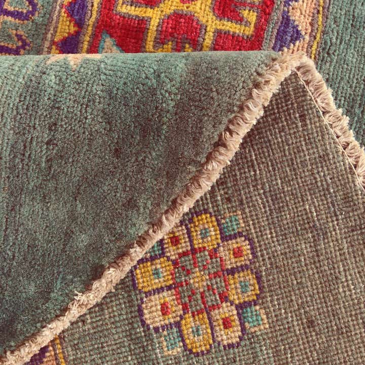 8' x 8' 1 Hand Knotted Kazak Round Rug