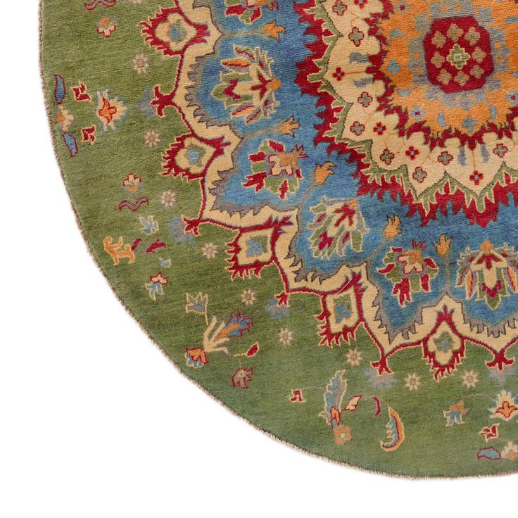 Detail image of 6' 5 x 6' 6 Hand Knotted Kazak Round Rug