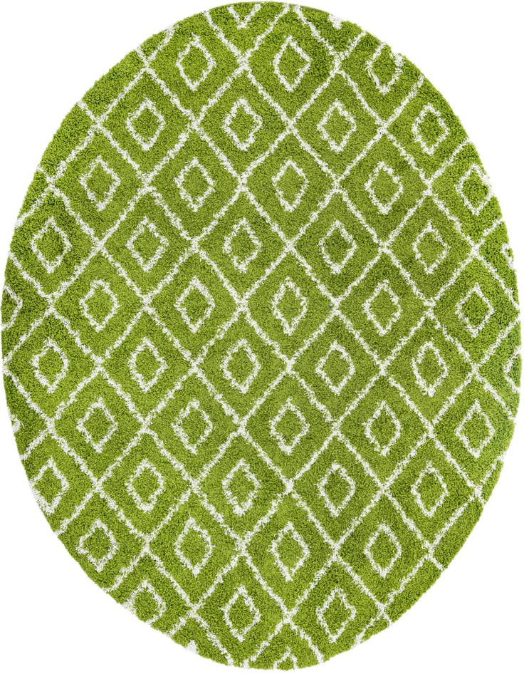 Detail image of 10' x 10' Lattice Shag Round Rug