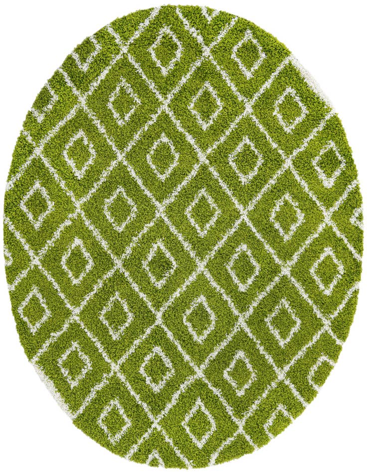 Detail image of 7' 10 x 7' 10 Lattice Shag Round Rug