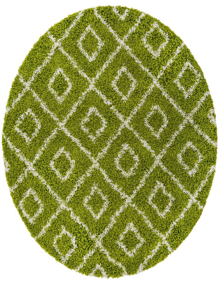 Detail image of 6' x 6' Lattice Shag Round Rug