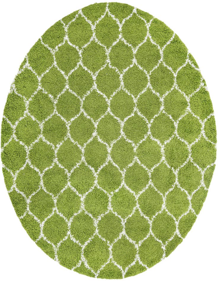 Detail image of 10' x 10' Lattice Shag Round Rug