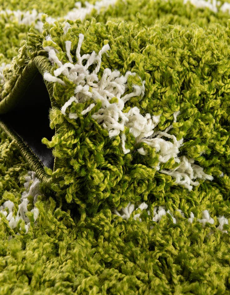 Detail image of 183cm x 183cm Trellis Shag Round Alfombra