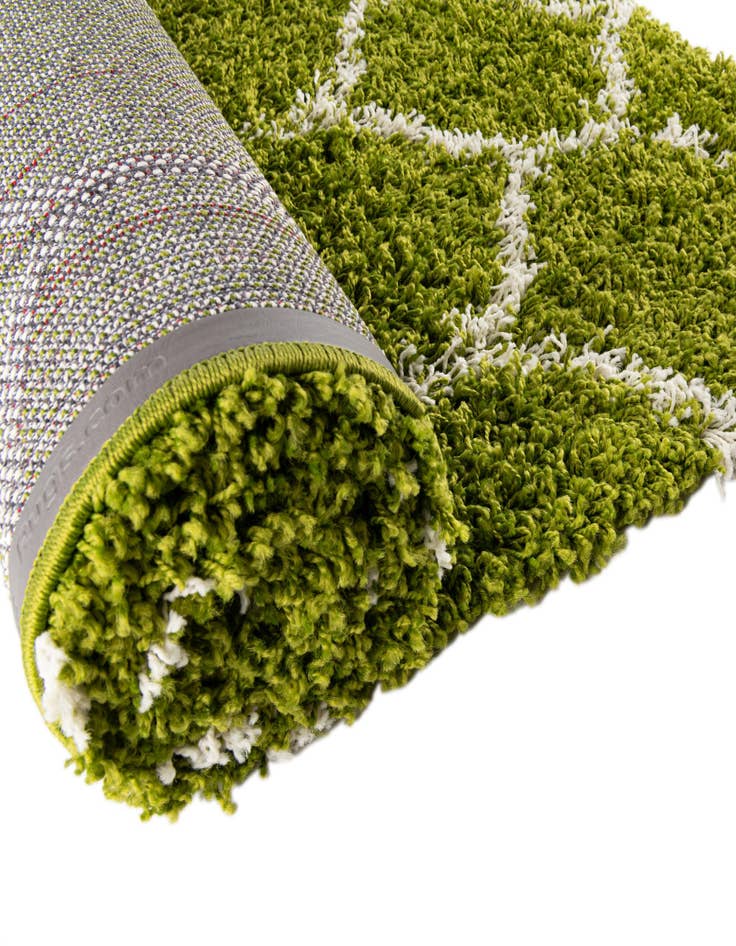 Detail image of 183cm x 183cm Trellis Shag Round Alfombra