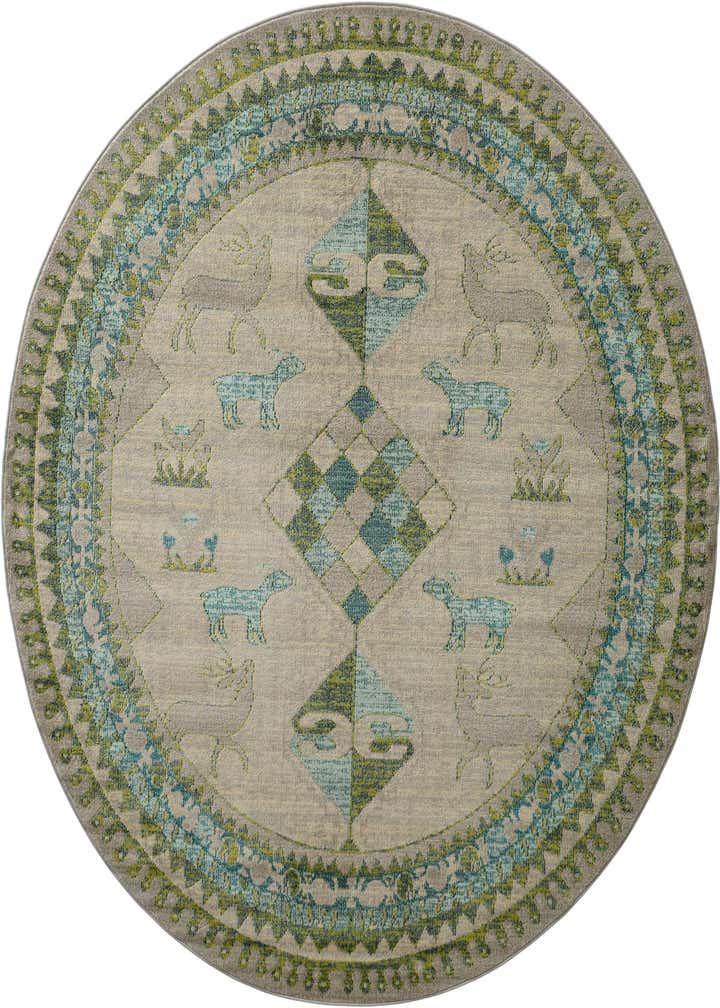 8' x 8' Washable Mesa Round Rug