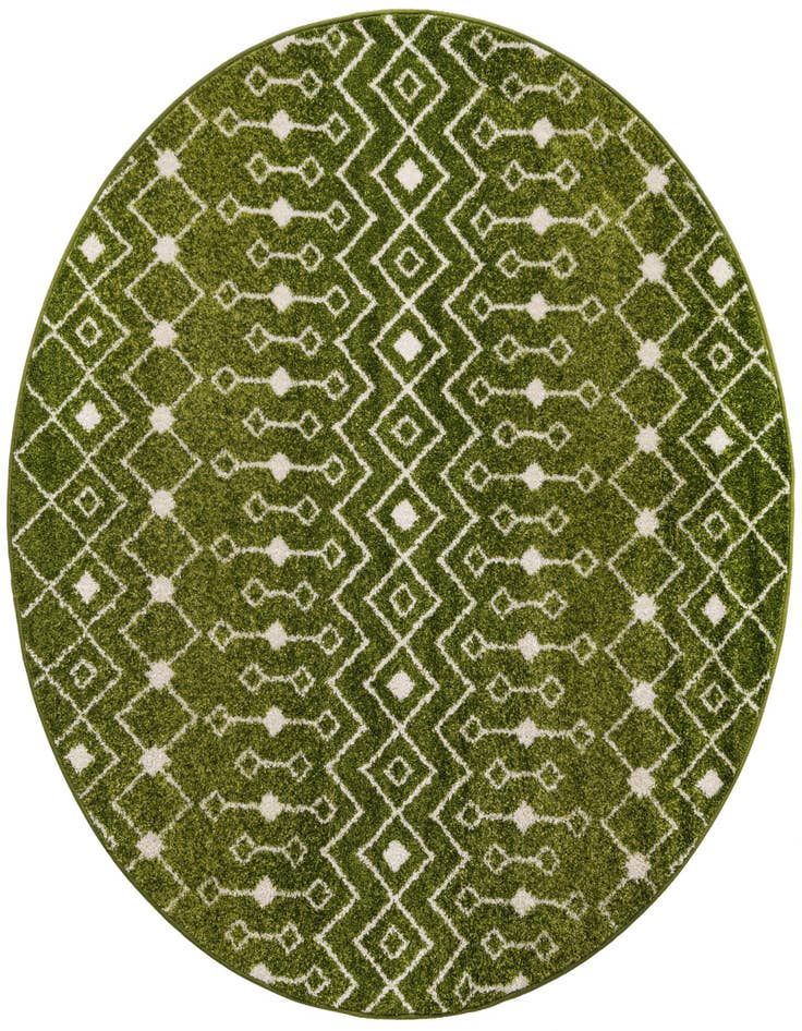 Detail image of 6' x 6' Moroccan Trellis Round Rug
