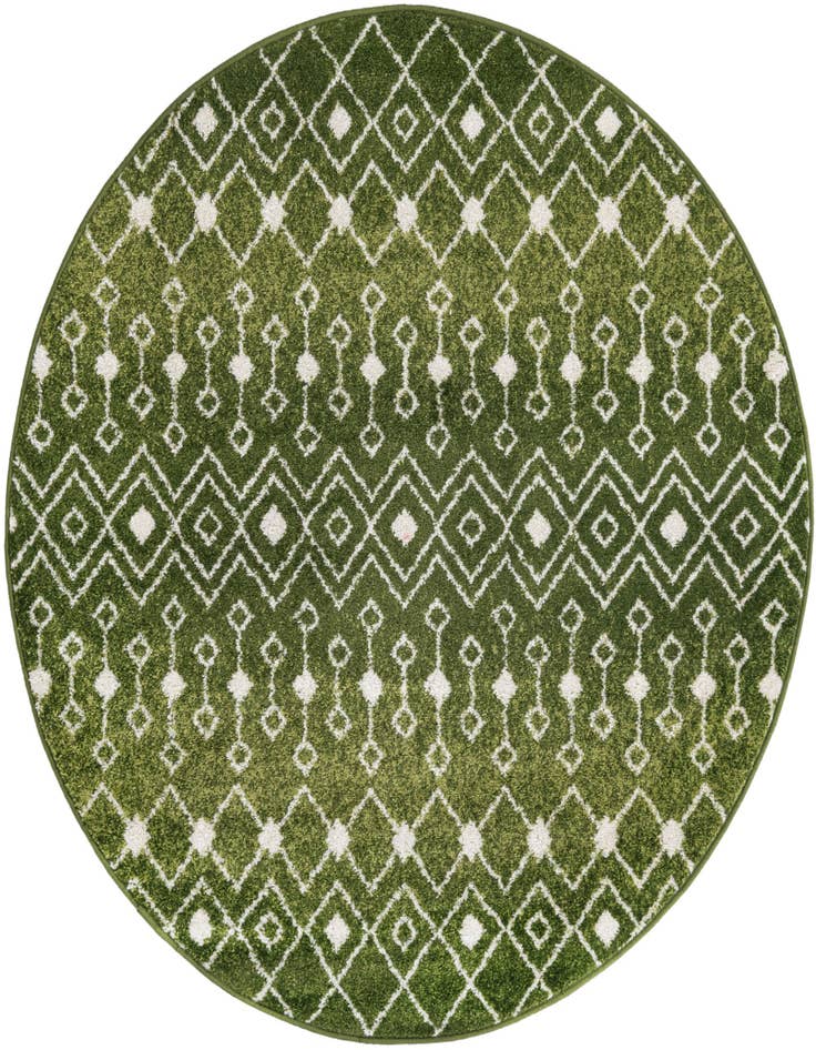 Detail image of 5' 3 x 5' 3 Moroccan Trellis Round Rug
