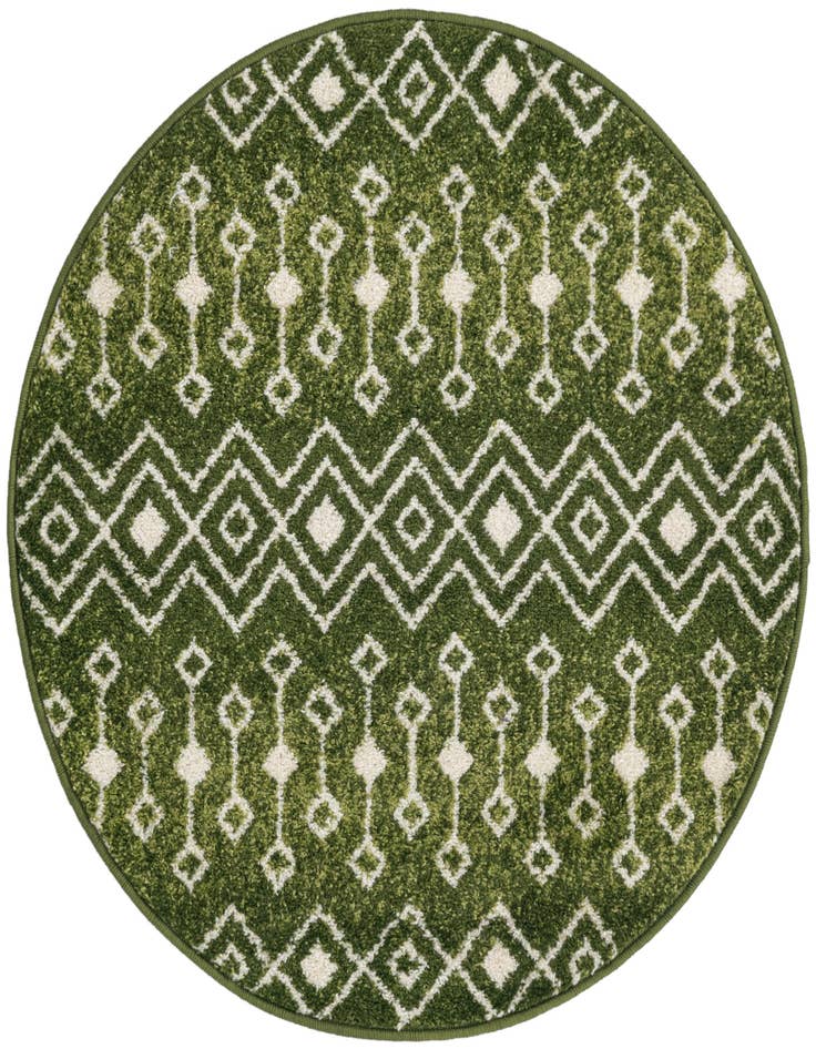 Detail image of 3' x 3' Moroccan Trellis Round Rug