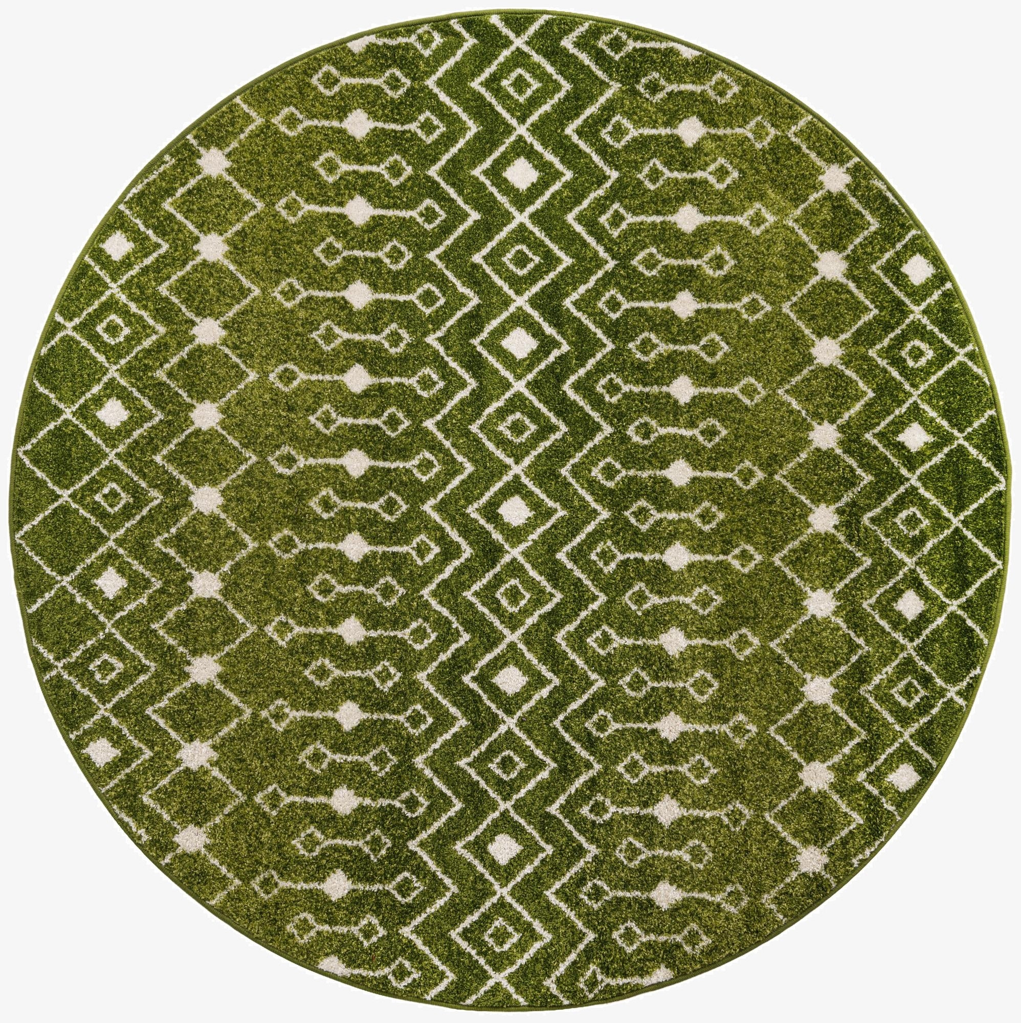 Primary image 6' x 6' Moroccan Trellis Round Rug