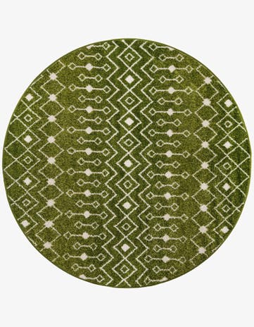 6' x 6' Moroccan Trellis Round Rug