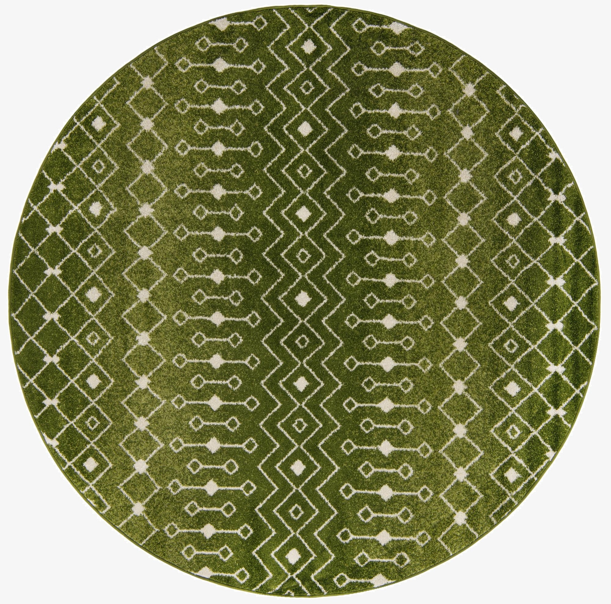Primary image 7' 10 x 7' 10 Moroccan Trellis Round Rug