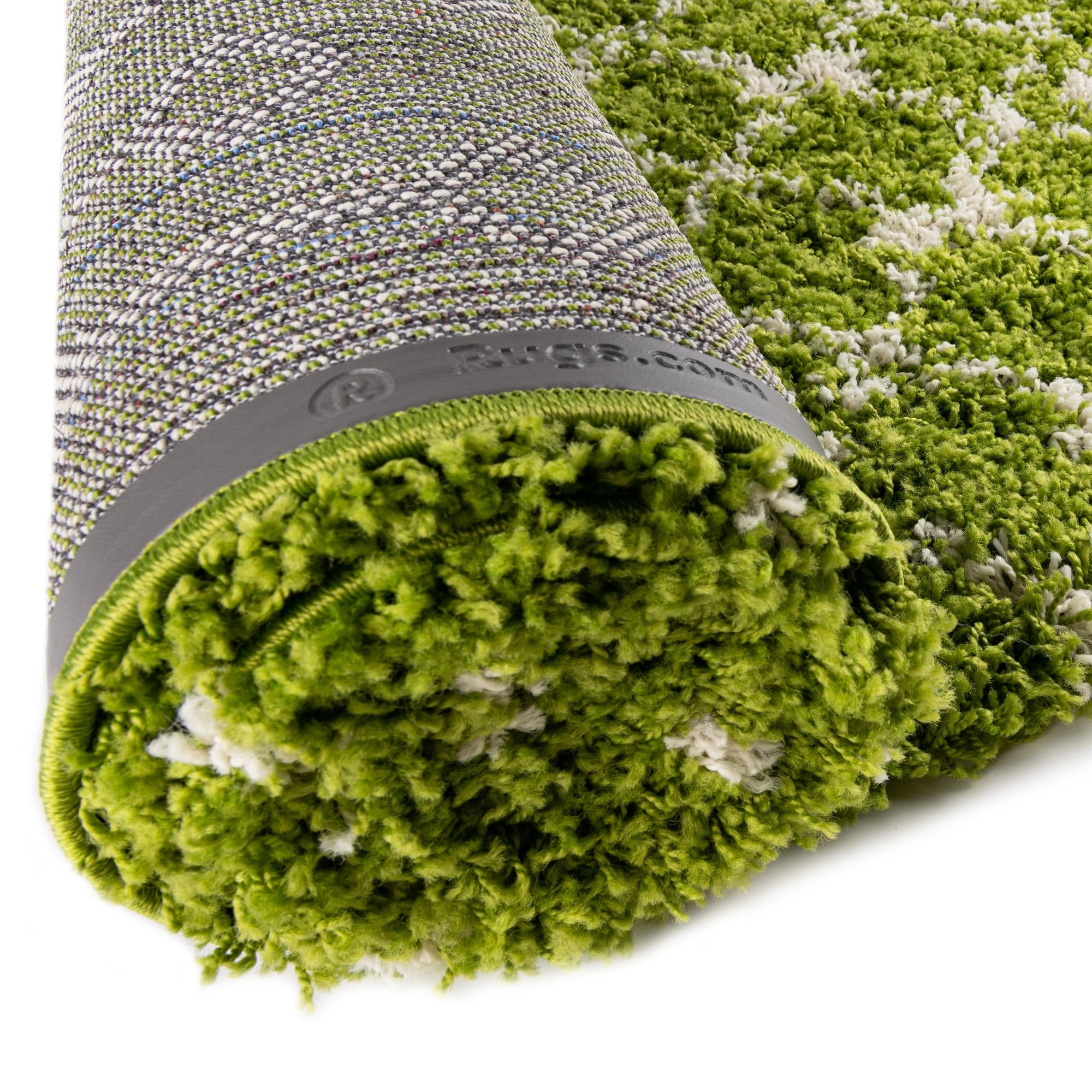 5' 3 x 5' 3 Moroccan Trellis Shag Round Rug