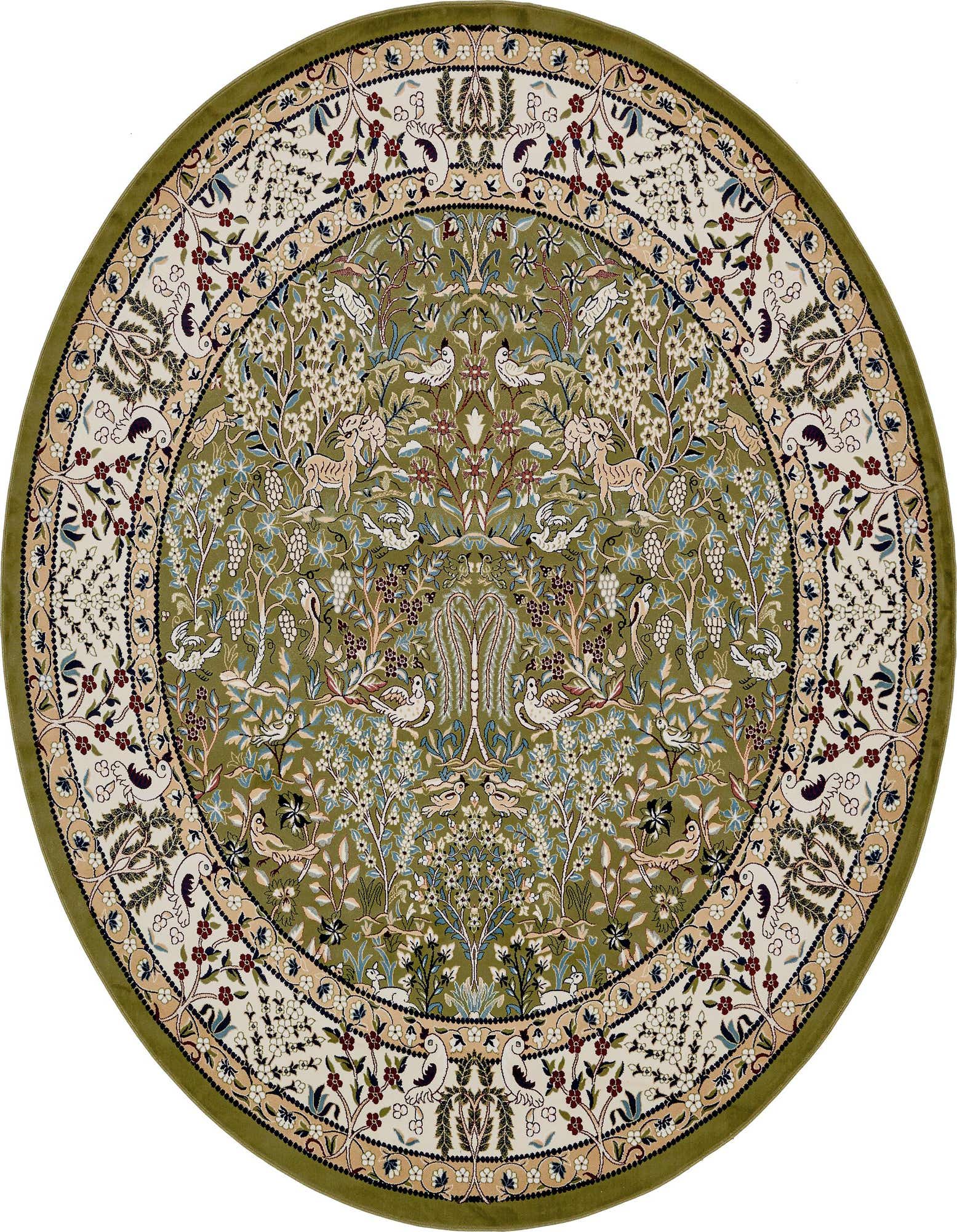 10' x 10' Nain Design Round Rug
