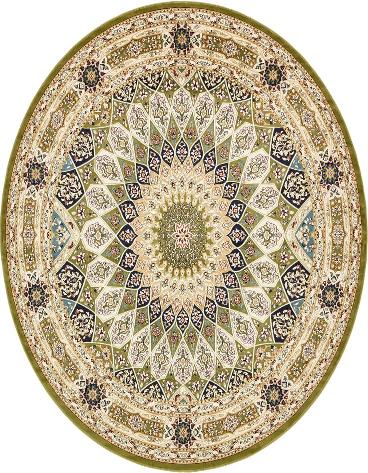 Detail image of 10' x 10' Nain Design Round Rug