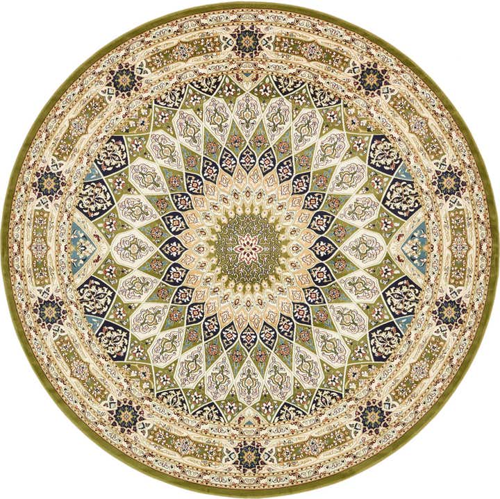 10' x 10' Nain Design Round Rug