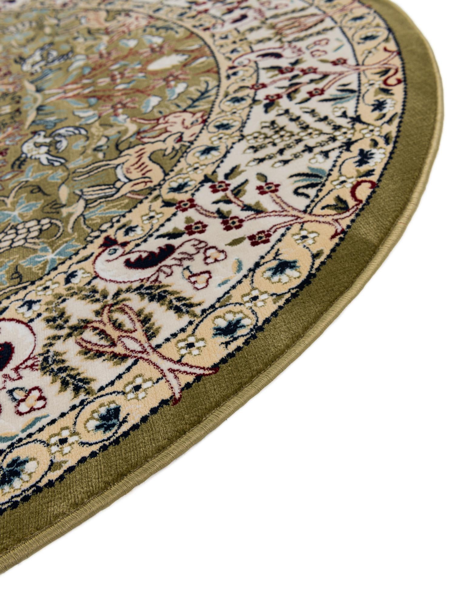 7' 10 x 7' 10 Nain Design Round Rug