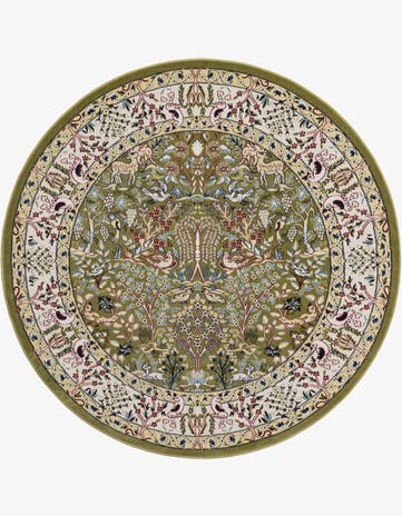 6' 1 x 6' 1 Nain Design Round Rug